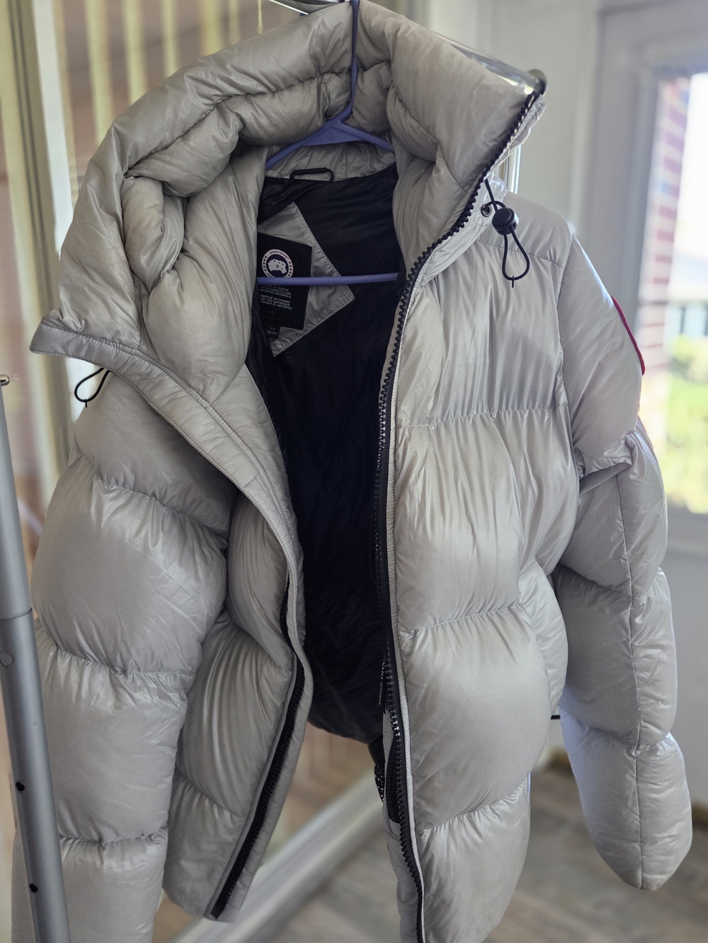 LG Light Gray Puffer Jacket
